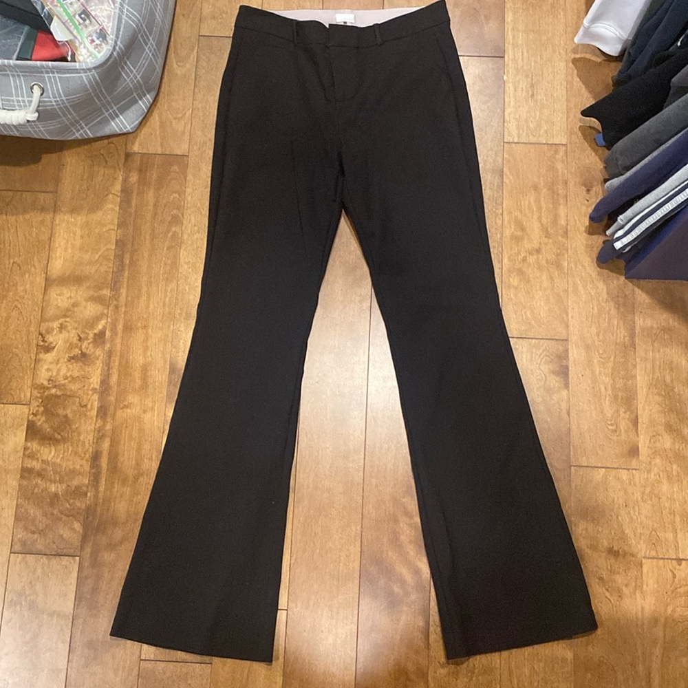 Ecru brand black dress pants flare like new